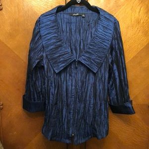Royal Blue Dressy Jacket/Blouse
